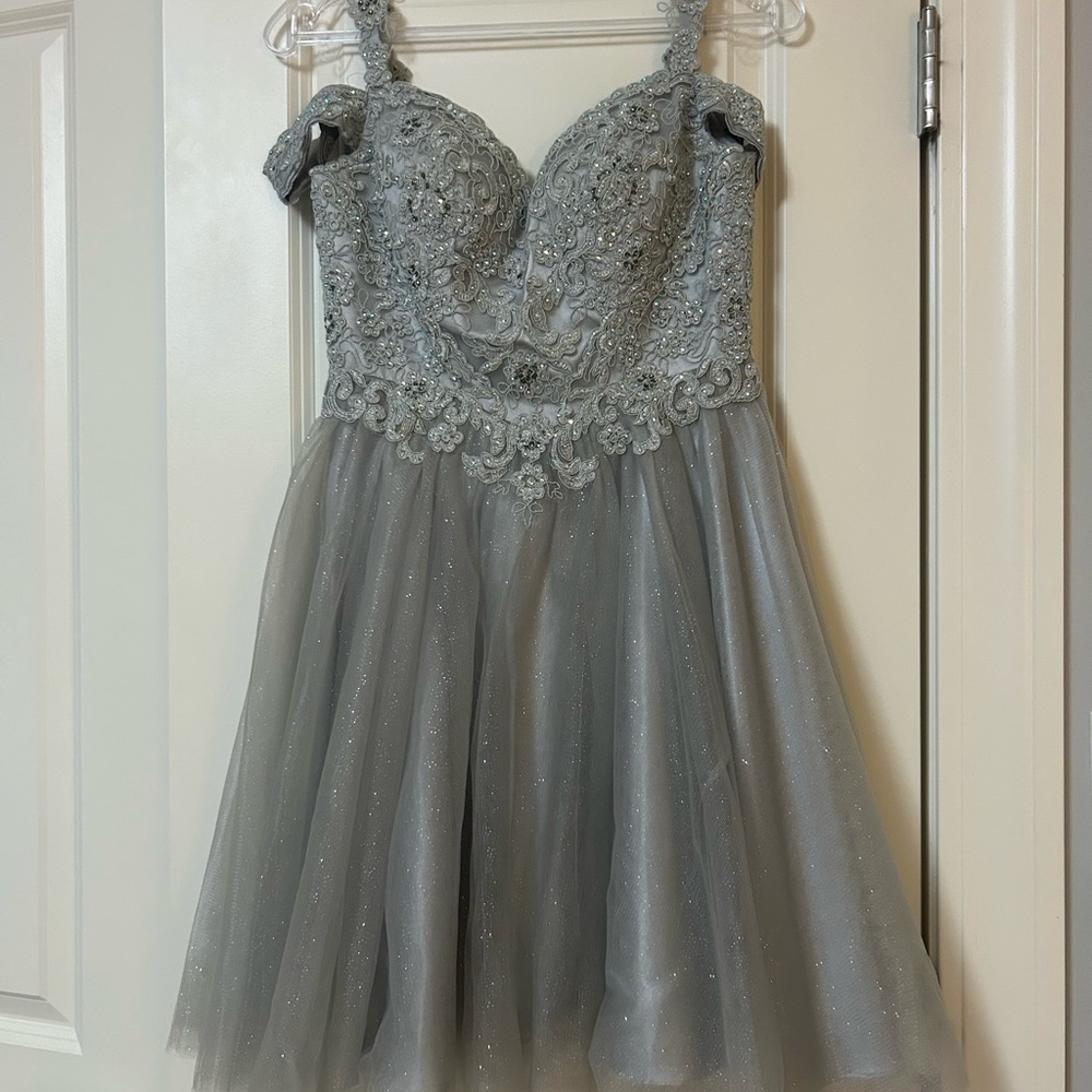 Silver grey dress size xs/s